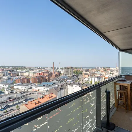 Modern 1br With Amazing Views, Balcony & Sauna Lägenhet *
