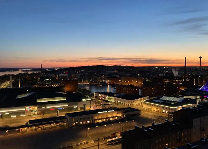 Modern 1br With Amazing Views, Balcony & Sauna Tampere