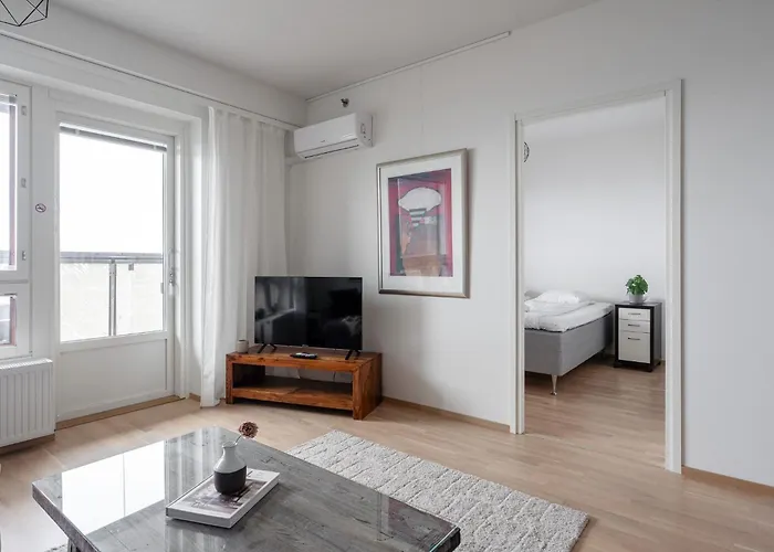 Modern 1br With Amazing Views, Balcony & Sauna * Tampere