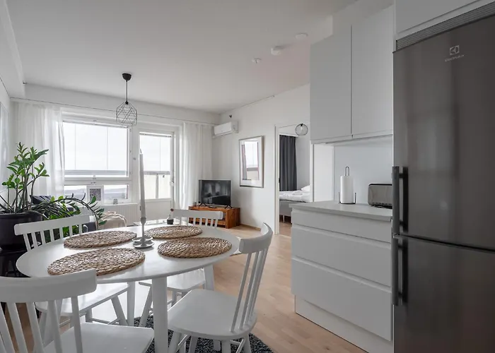 Modern 1br With Amazing Views, Balcony & Sauna Apartment Tampere