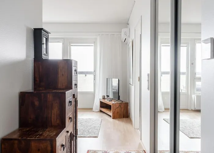 Modern 1br With Amazing Views, Balcony & Sauna Apartment Tampere